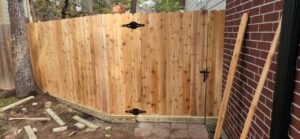 Wooden Fence Installation in Texas